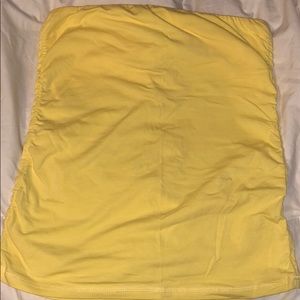 Yellow tube top